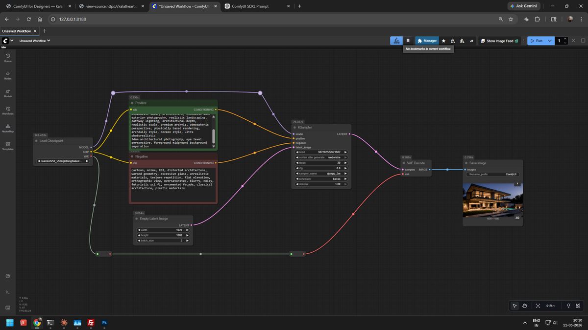 Session 1 — ComfyUI fundamentals — example render