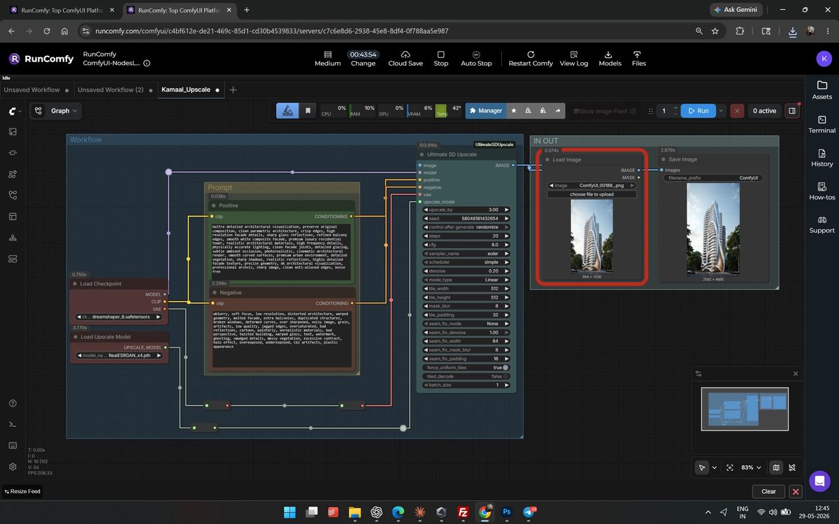 Session 6 — portfolio frames — example render